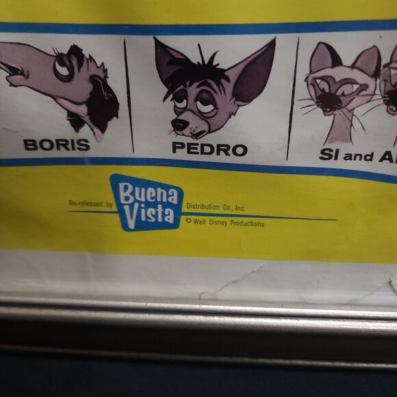 Vintage Disney's Lady and the Tramp Half Sheet Movie Poster 22" x 28" R62/328 - Picture 6 of 15